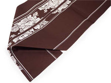 画像をギャラリービューアに読み込む, コーディネート済 袷着物4点セット(着物・名古屋帯・帯揚げ・帯締め) 自宅で洗濯OK L クリーム地格子柄きもの チャコールグレー地花柄帯 コーディネートが不安な方に