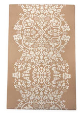 画像をギャラリービューアに読み込む, コーディネート済 袷着物4点セット(着物・名古屋帯・帯揚げ・帯締め) 自宅で洗濯OK L 淡い灰緑地唐草柄きもの 茶地オリエンタル柄帯 コーディネートが不安な方に