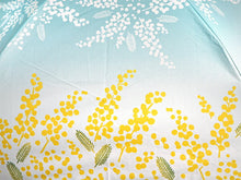 画像をギャラリービューアに読み込む, 日傘 着物 浴衣 晴雨兼用傘 UVカット ミモザ 水色 黄色 遮熱・遮光で日焼け止め対策 ギフトにも