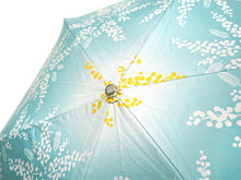 画像をギャラリービューアに読み込む, 日傘 着物 浴衣 晴雨兼用傘 UVカット ミモザ 水色 黄色 遮熱・遮光で日焼け止め対策 ギフトにも