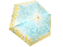 画像をギャラリービューアに読み込む, 日傘 着物 浴衣 晴雨兼用傘 UVカット ミモザ 水色 黄色 遮熱・遮光で日焼け止め対策 ギフトにも