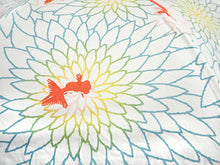 画像をギャラリービューアに読み込む, 日傘 着物 浴衣 晴雨兼用傘 UVカット 金魚 金赤 水色 黄色 赤 遮熱・遮光で日焼け止め対策 ギフトにも