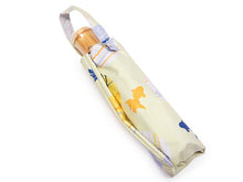 画像をギャラリービューアに読み込む, 日傘 着物 浴衣 晴雨兼用傘 UVカット 水風船 ライトイエロー 薄玉子色 青 遮熱・遮光で日焼け止め対策 ギフトにも