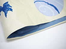 画像をギャラリービューアに読み込む, 日傘 着物 浴衣 晴雨兼用傘 UVカット 水風船 ライトイエロー 薄玉子色 青 遮熱・遮光で日焼け止め対策 ギフトにも