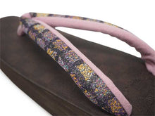 画像をギャラリービューアに読み込む, カレンブロッソ 草履 単品 Sサイズ 茶 市松 台 ピンク 紫 チェック 格子 鼻緒 レディース 軽い!歩きやすい!オシャレと人気のカフェ草履 安心の日本製