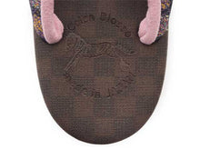 画像をギャラリービューアに読み込む, カレンブロッソ 草履 単品 Sサイズ 茶 市松 台 ピンク 紫 チェック 格子 鼻緒 レディース 軽い!歩きやすい!オシャレと人気のカフェ草履 安心の日本製