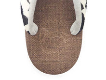 画像をギャラリービューアに読み込む, カレンブロッソ 草履 単品 Mサイズ 茶地 台 グレー地 ゼブラ 鼻緒 レディース 軽い!歩きやすい!オシャレと人気のカフェ草履 安心の日本製