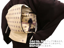 画像をギャラリービューアに読み込む, たもとクリップ 黒紐 パール たすき 袂振り止め 礼装用 日本製 通年用 レディース 女性 和装小物 クリップ 衿留め ナプキンクリップ