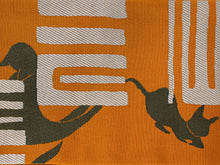 画像をギャラリービューアに読み込む, 洗える半幅帯 浴衣帯 anan ブランド 黄土色 猫 半巾帯 カーキグレー 縞 リバーシブル 源氏香 裂取り 柄 ゆかた 着物 帯 単品 カジュアル レディース 単品 簡単 アレンジ 長め 長尺 細帯 女性 夏着物 和装 和服