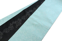 画像をギャラリービューアに読み込む, 浴衣帯 半幅帯 レディース 安い ブルー 水色 千鳥格子 ラメ 単品 リバーシブル 女性 小袋帯 細帯 ゆかた 帯 アレンジ 両面