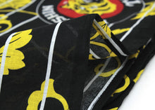 画像をギャラリービューアに読み込む, 阪神 タイガース グッズ 応援 浴衣 メンズ 黒 縞 ツタ M L ロゴ マーク 虎 生地 プリント ゆかた 男性 単品 縞 黄色 赤 木綿 コットン プロ野球 セール対象外