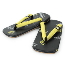 画像をギャラリービューアに読み込む, 阪神 タイガース グッズ 応援 雪駄 メンズ 単品 黒 虎 ロゴ マーク L LL 和装 和風 男性 黄色 プロ野球 セール対象外