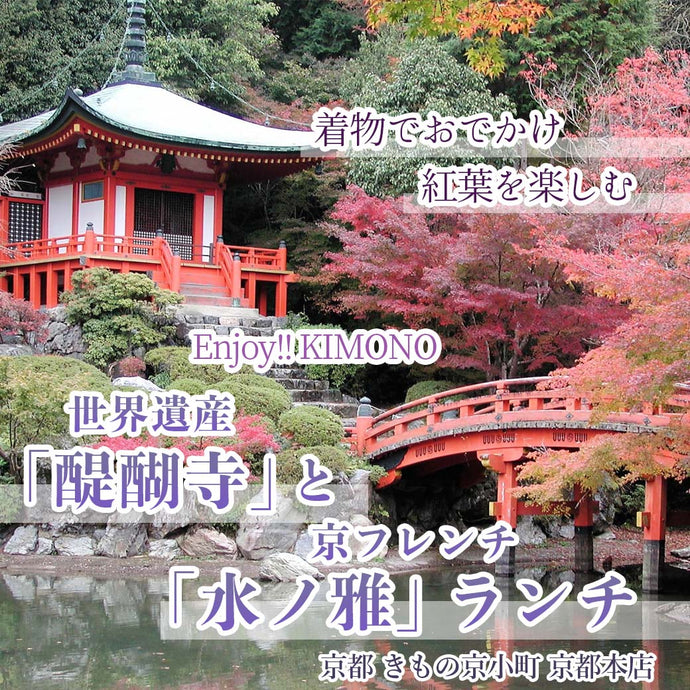 Enjoy!! KIMONO 着物でおでかけ 世界遺産「紅葉の醍醐寺」と伏見「水ノ雅」 2023年11/23（木・祝）【京都開催】