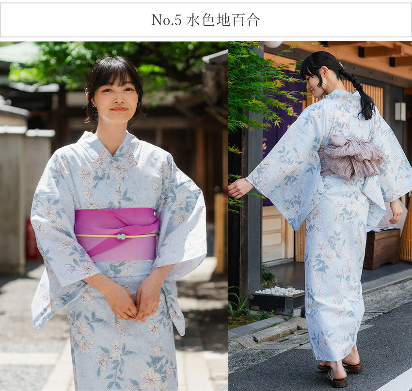 浴衣 下駄 帯 兵児帯 セット（セパレート 浴衣 レディース 浴衣 3点 