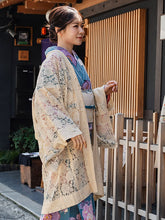 画像をギャラリービューアに読み込む, 着物 レース羽織 オフホワイト 花柄 Mサイズ ちりよけ レース 羽織 コート 長羽織 カジュアル 春 秋 和装 和服 レディース 女性
