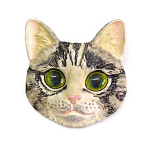 画像をギャラリービューアに読み込む, ブローチ 猫 ネコ ねこ アメショ アメリカンショートヘア パトリック 単品 シンプル リアル 可愛い オールシーズン カジュアル プレゼント ギフト 贈り物 和装小物 着物 和服 和装 洋装 飾り フィーアエフ 日本製 アクセサリー

