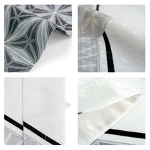 画像をギャラリービューアに読み込む, 洗えるメンズ羽織  鱗幾何学柄 黒 白 M L LL 成人式や卒業式に
