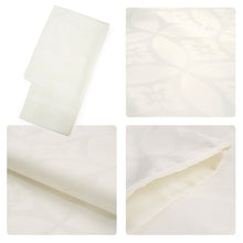 画像をギャラリービューアに読み込む, 洗える メンズ羽織・着物・袴3点セット 白 ホワイトシルバー 幾何学 M L LL 成人式や卒業式に
