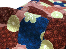 画像をギャラリービューアに読み込む, はんてん レディース 半纏 リバーシブル 黒 ピンク 鶴 花 麻の葉 フリーサイズ リバーシブル 軽くて暖かい 部屋着やお散歩に 防寒・節電に
