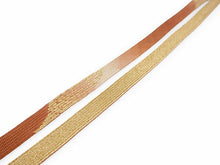 画像をギャラリービューアに読み込む, 正絹 帯揚げ帯締めセット フォーマル向き帯揚げ (紫縦暈し 麻の葉地紋) 平組 帯〆 (茶色) 和装小物 レディース
