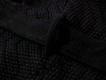 画像をギャラリービューアに読み込む, ニットドッキングコート ブラック YOUTOWA ビーバー生地とニットを組み合わせた冬のコート 人気のへちま衿が和装にもぴったり
