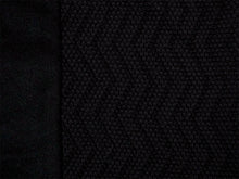 画像をギャラリービューアに読み込む, ニットドッキングコート ブラック YOUTOWA ビーバー生地とニットを組み合わせた冬のコート 人気のへちま衿が和装にもぴったり
