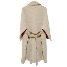 画像をギャラリービューアに読み込む, ニットドッキングコート ベージュ YOUTOWA ビーバー生地とニットを組み合わせた冬のコート 人気のへちま衿が和装にもぴったり
