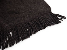 画像をギャラリービューアに読み込む, フリンジショールカーディガン チャコール YOUTOWA 着こなし2way！ショール風に道行風に、サッと羽織れる薄手ニットカーディガン
