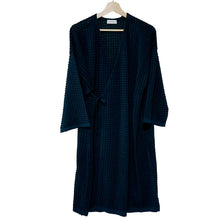 画像をギャラリービューアに読み込む, カーディガン 和装コート ダークピーコック 道中着風で着物に合うお洒落なカシュクールカーディガン  肌寒い日や冷房対策に
