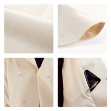 画像をギャラリービューアに読み込む, へちま衿コート カシミヤ混 3色 ライトブルー ブラック アイボリー 人気のへちま衿の冬用カシミヤコート 着物にも洋服にも合うシンプル可愛さ
