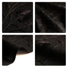 画像をギャラリービューアに読み込む, カシミール刺繍ストール 大判 黒 ブラック 更紗 ウール エスニックな花柄刺繍 秋冬にサッと羽織れる軽くて暖かいショール 和装にも洋装にも
