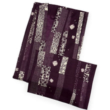 画像をギャラリービューアに読み込む, 雨コート 一部式 道中着衿 パープル さくら 紅葉 縞 XSサイズ すぐに着られる仕立て上がり 持ち運びに便利なポーチ付き 洗えるポリエステル
