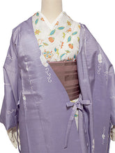 画像をギャラリービューアに読み込む, 雨コート 一部式 道中着衿 パープル ねこ Sサイズ すぐに着られるお仕立て上がり 洗えるポリエステル
