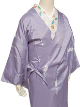 画像をギャラリービューアに読み込む, 雨コート 一部式 道中着衿 パープル ねこ Sサイズ すぐに着られるお仕立て上がり 洗えるポリエステル
