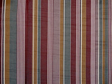 画像をギャラリービューアに読み込む, 雨コート 一部式 道中着衿 ブラウン カーキ 縞 Lサイズ すぐに着られるお仕立て上がり 洗えるポリエステル
