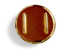 画像をギャラリービューアに読み込む, 帯留 絹 白地 パープル 更紗 ラウンド 絹帯地で作ったくるみボタン風の素朴かわいい帯どめ 四分紐にも通せる大きめサイズ
