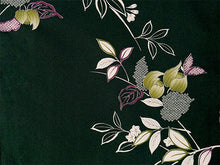 画像をギャラリービューアに読み込む, 洗える着物 袷 小紋 Lサイズ 仕立て上がり テイジン素材 単品 グリーン 木蓮 レディース 品よい縮緬地のお洒落な小紋
