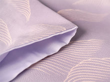 画像をギャラリービューアに読み込む, 洗える着物 袷 小紋 Lサイズ 仕立て上がり テイジン素材 単品 パープル 波 ぼかし レディース 品よい縮緬地のお洒落な小紋
