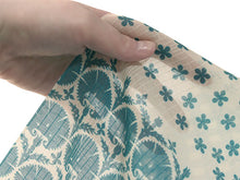 画像をギャラリービューアに読み込む, 東レ爽竹洗える長襦袢反物 フルオーダーお仕立て付き セオα オフホワイト ブルー 花 幾何学 紗 ストライプ 快適 自宅で洗濯OK
