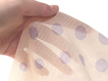 画像をギャラリービューアに読み込む, 東レ爽竹洗える長襦袢反物 フルオーダーお仕立て付き セオα オフホワイト パープル 水玉 ドット 紗 ストライプ 快適 自宅で洗濯OK

