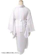 画像をギャラリービューアに読み込む, 東レ爽竹 洗える長襦袢 お仕立て上がり ぼかし 白 パープル 縦絽 夏用 自宅で洗濯OK サラッと快適 夏向け長襦袢
