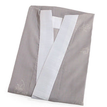 画像をギャラリービューアに読み込む, 東レ爽竹 洗える長襦袢 お仕立て上がり 万筋 ウォームグレー 鳥獣戯画 紗 夏用 自宅で洗濯OK サラッと快適 夏向け長襦袢
