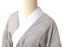 画像をギャラリービューアに読み込む, 東レ爽竹 洗える長襦袢 お仕立て上がり 万筋 ウォームグレー 鳥獣戯画 紗 夏用 自宅で洗濯OK サラッと快適 夏向け長襦袢
