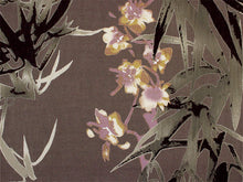 画像をギャラリービューアに読み込む, 浴衣 反物 知多木綿 お仕立て付き グレージュ 笹 花 手染め 日本製 自分サイズにお誂え
