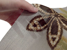 画像をギャラリービューアに読み込む, 浴衣 反物 知多木綿 お仕立て付き グレー 花 七宝 手染め 日本製 自分サイズにお誂え
