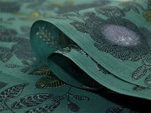 画像をギャラリービューアに読み込む, 浴衣 反物 知多木綿 お仕立て付き ピーコック 花 更紗 手染め 日本製 自分サイズにお誂え
