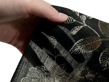 画像をギャラリービューアに読み込む, 浴衣 反物 知多木綿 お仕立て付き ブラック 花 更紗 手染め 日本製 自分サイズにお誂え
