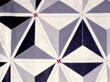 画像をギャラリービューアに読み込む, 浴衣 帯 2点セット オフホワイト グレー 麻の葉 幾何学 ゆかた パープル 半幅帯 綿 夏祭り 花火大会 和服 和装 簡単 仕立て上がり 大人 女性 20代 30代 40代 50代
