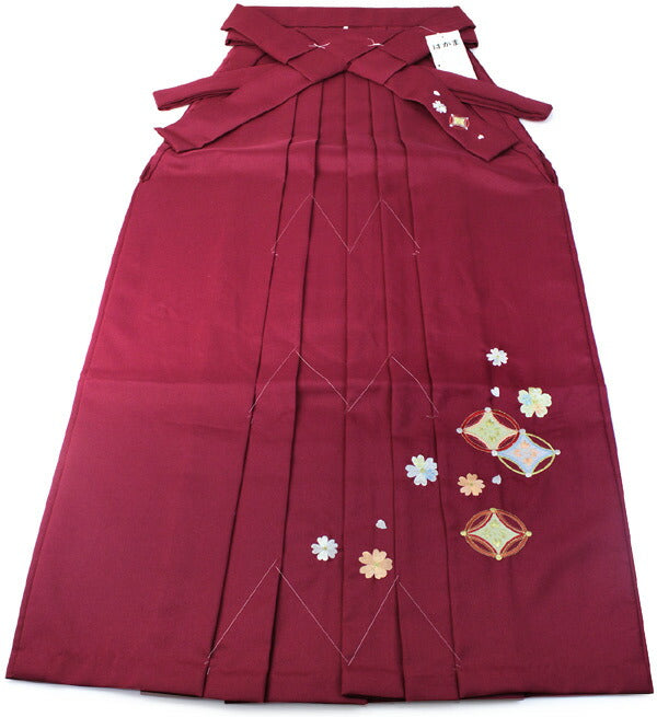 袴 卒業式 女性 刺繍入り 七宝に桜柄 レディース はかま単品