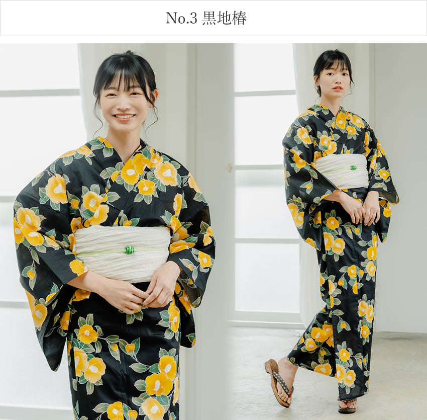 浴衣 セット レディース 3点 セット 7柄 フリーサイズ 2023